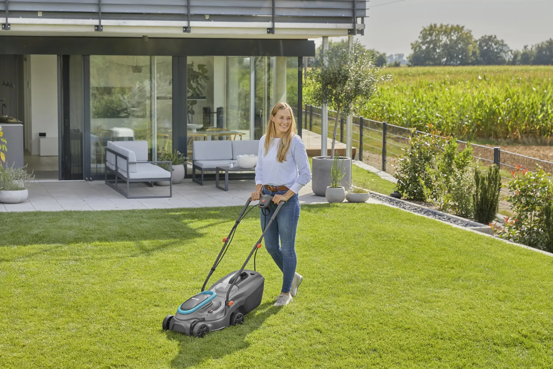 Gardena Elektro Rasenmäher PowerMax 1200/32 G2 32 cm Schnittbreite