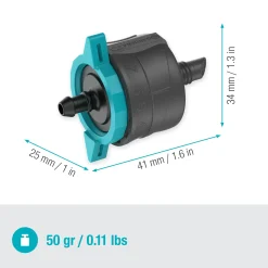 Gardena Endtropfer, 1-8 l/h regulierbar
