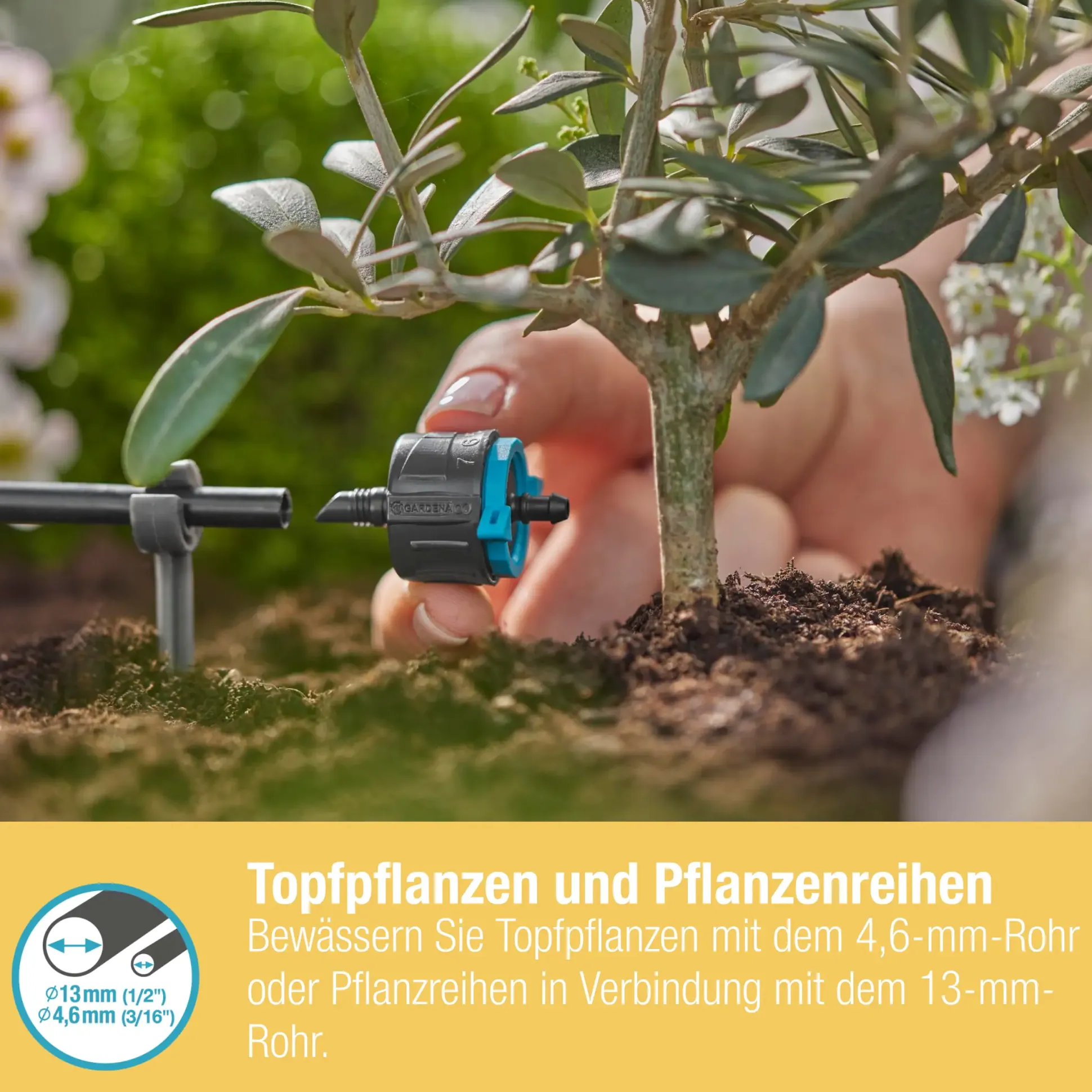 Gardena Endtropfer, 1-8 l/h regulierbar