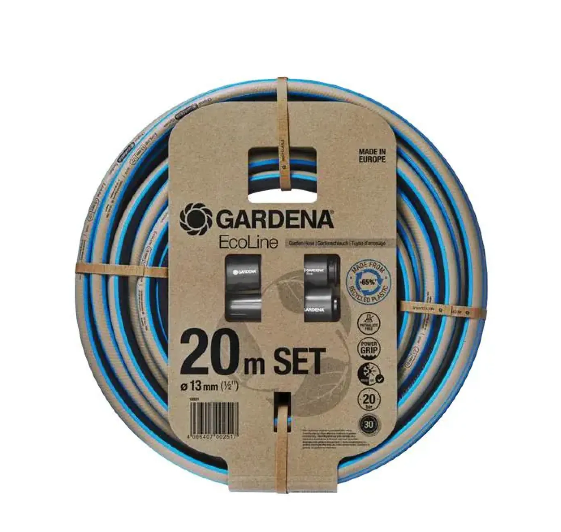 Gardena Gartenschlauch Set EcoLine, 20 m, Anschlussstücke