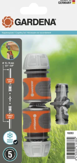 Gardena Kupplung Satz für 13 mm (1/2")- und 15 mm (5/8")-Schläuche