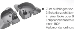 Gardena Nature Up! Wandhalterung Ecke Micro-Drip-System