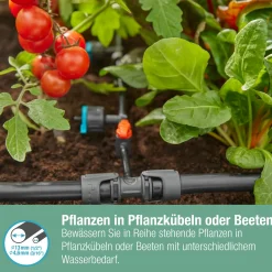 Gardena Reihentropfer, 1-8 l/h regulierbar