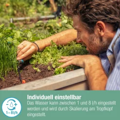 Gardena Reihentropfer, 1-8 l/h regulierbar
