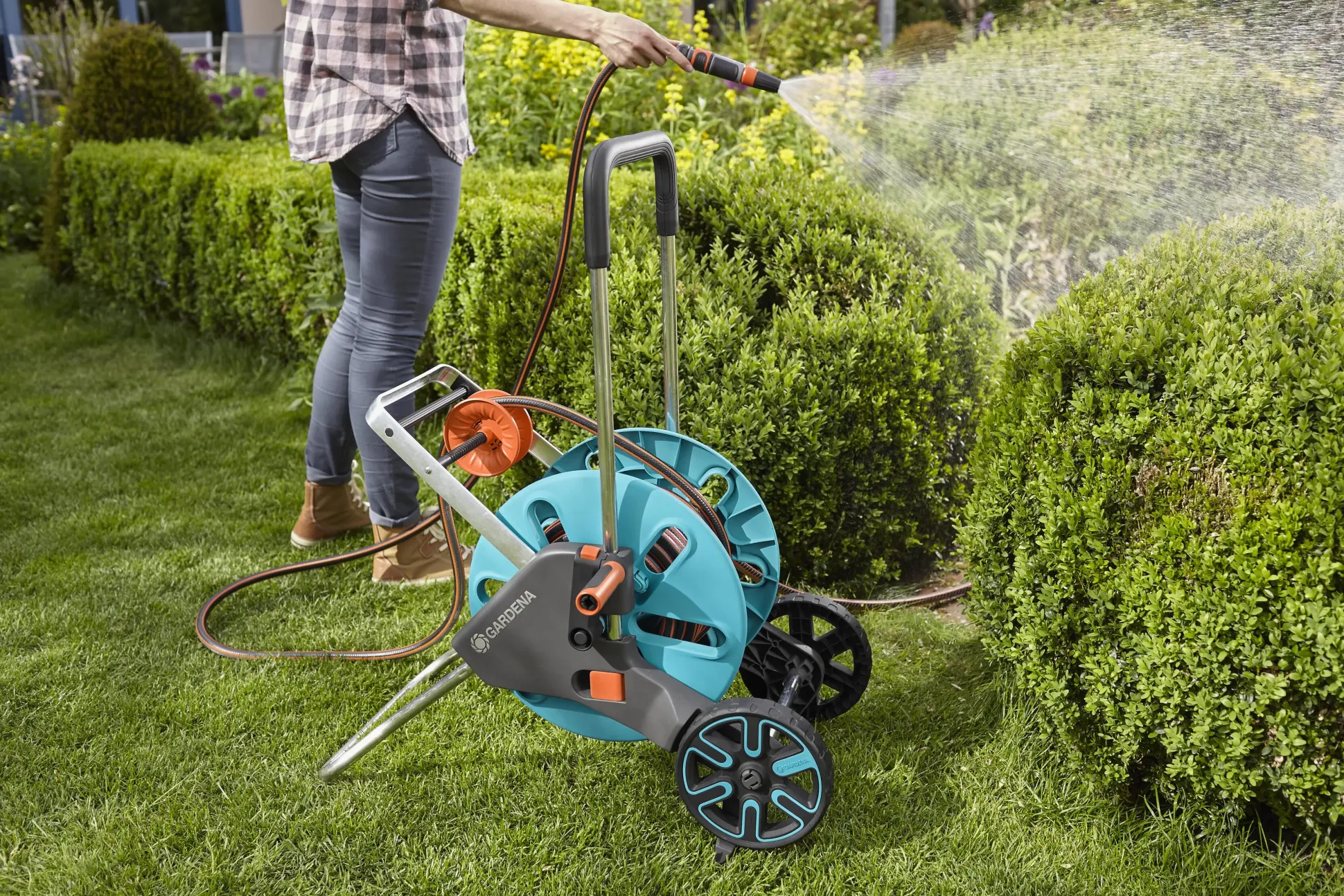 Gardena Schlauchwagen CleverRoll M Easy Set inkl. 20 m Schlauch