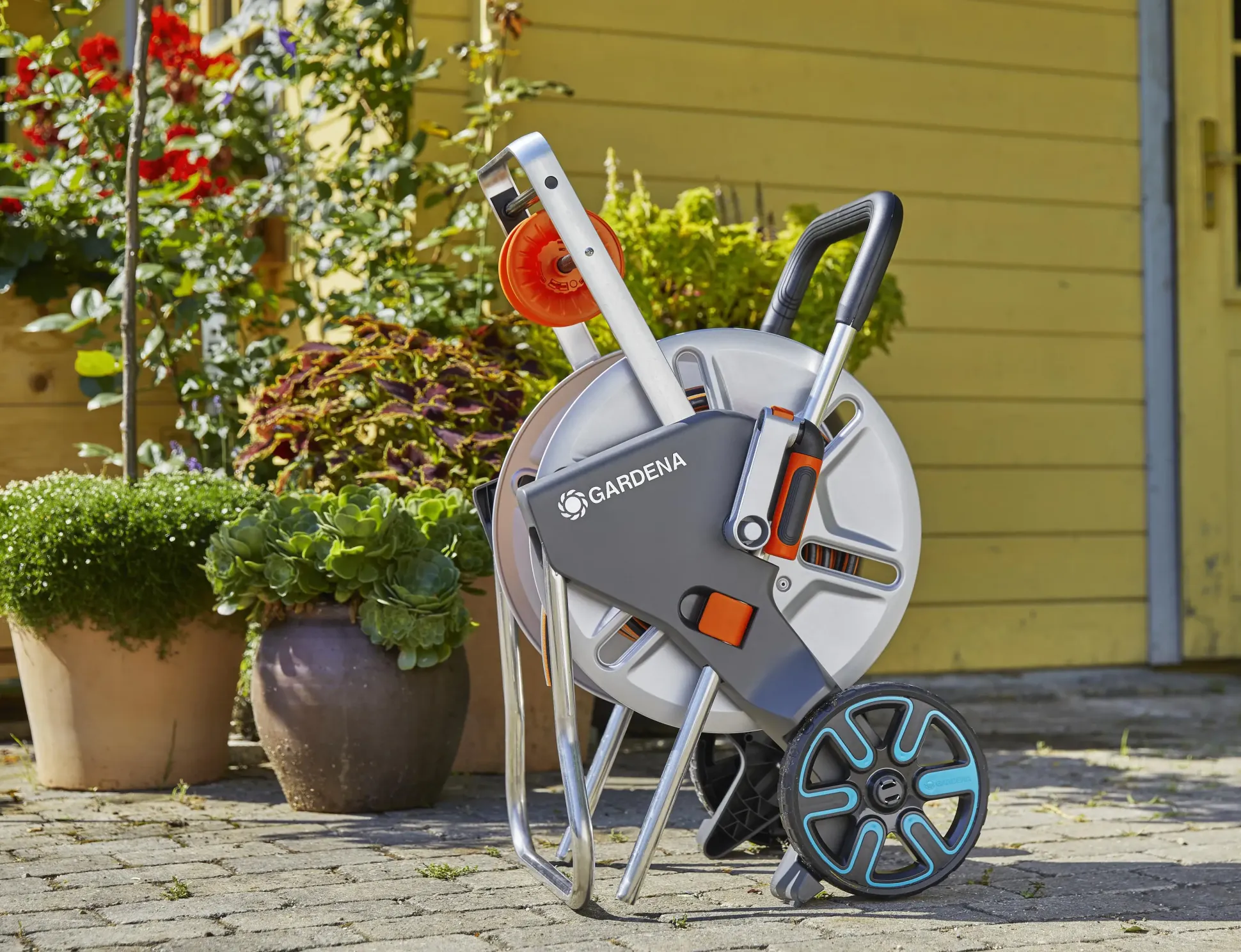 Gardena Schlauchwagen CleverRoll M Easy Metall Set