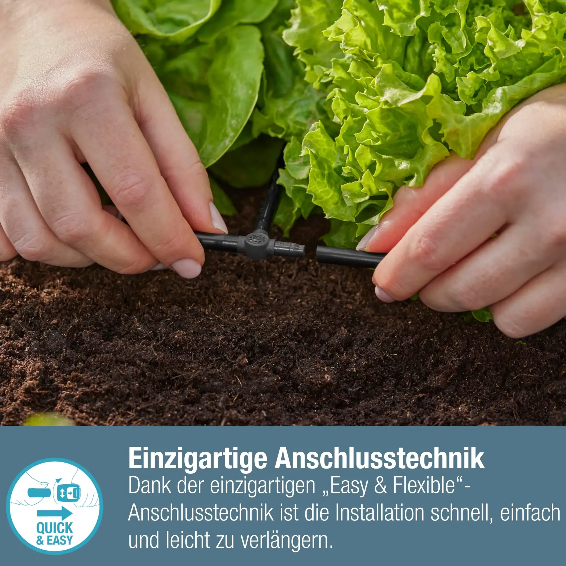 Gardena T-Stück, 4 mm (3/16")