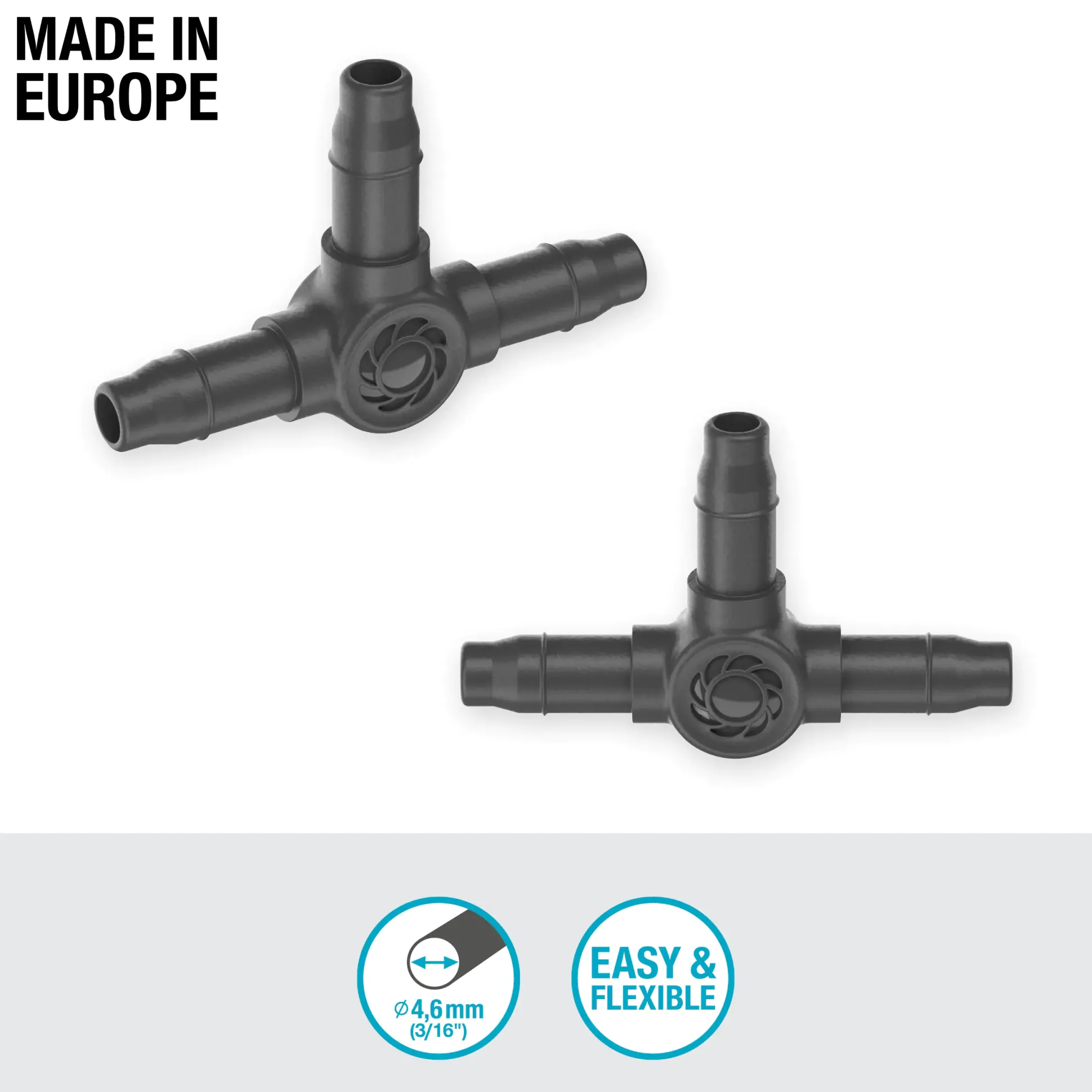 Gardena T-Stück, 4 mm (3/16")