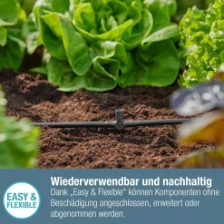 Gardena T-Stück für Sprühdüsen/Endtropfer 4,6 mm (3/16