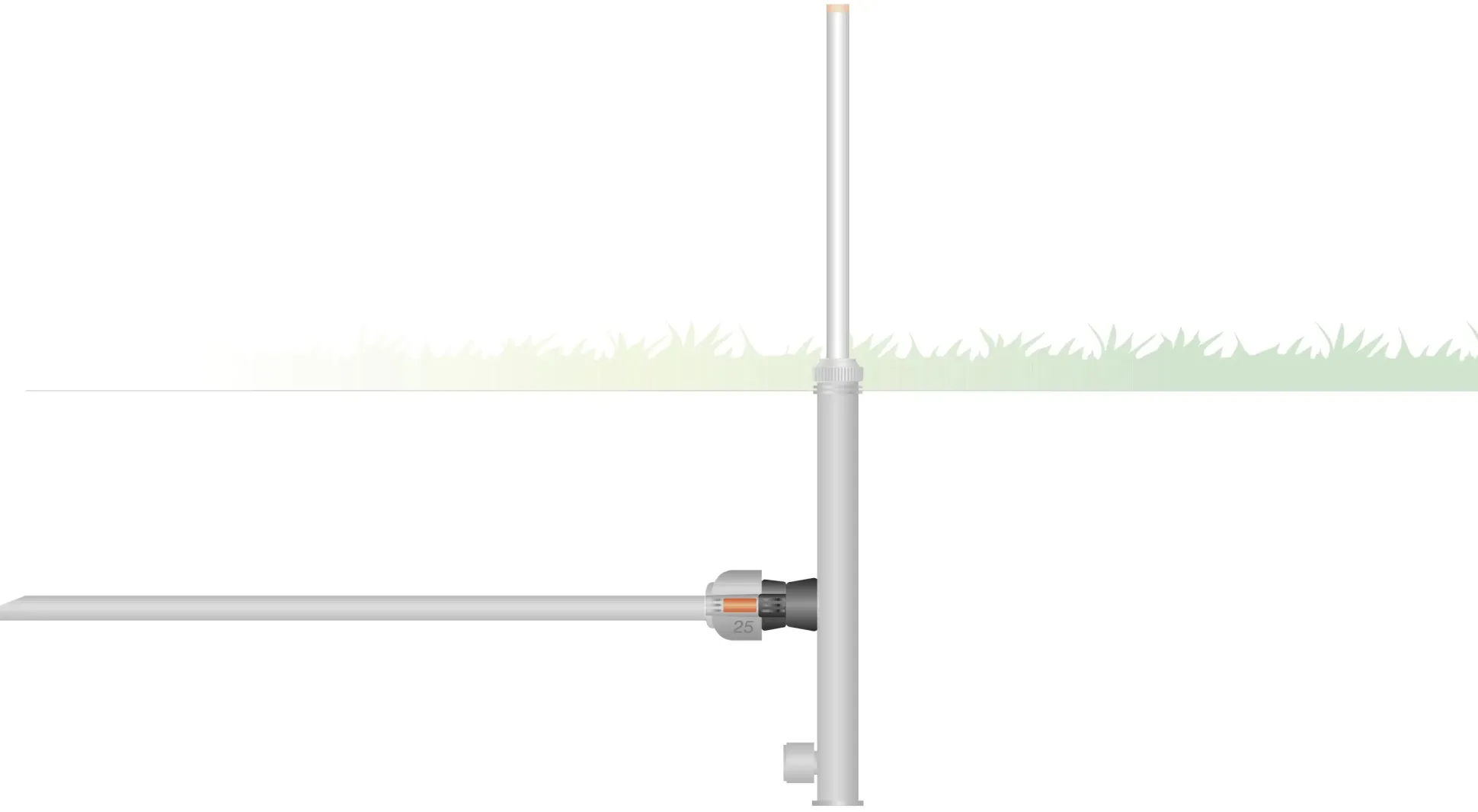 Gardena Verbinder für Sprinkler 25 mm x 3/4" Innengewinde