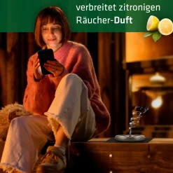 Gardigo Citronella-Räucher Set Räucherspirale mit Räucherschale