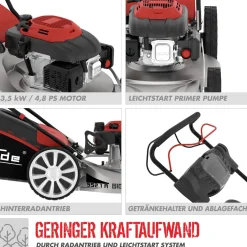 Güde Benzin Rasenmäher BIG WHEELER 553.1 R 3,5 kW, 55 cm Schnittbreite