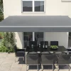 Gelenkarm-Markise Berlin hellgrau Breite 400 cm Ausfall 250 cm