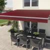 Gelenkarm-Markise Berlin mit Funkmotor bordeaux rot Breite 400 cm Ausfall 250 cm