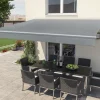 Gelenkarm-Markise Berlin mit Funkmotor hellgrau Breite 300 cm Ausfall 200 cm