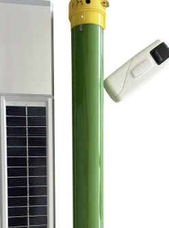 Gelenkarmmarkise Classic beige gestreift inkl. Motor, Handsender, Solar Panel