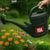 Geli Gießkanne 10 L mit Brause Kunststoff recycelt grau