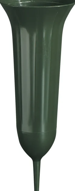 Geli Grabvase Ø 11,5 cm dunkelgrün