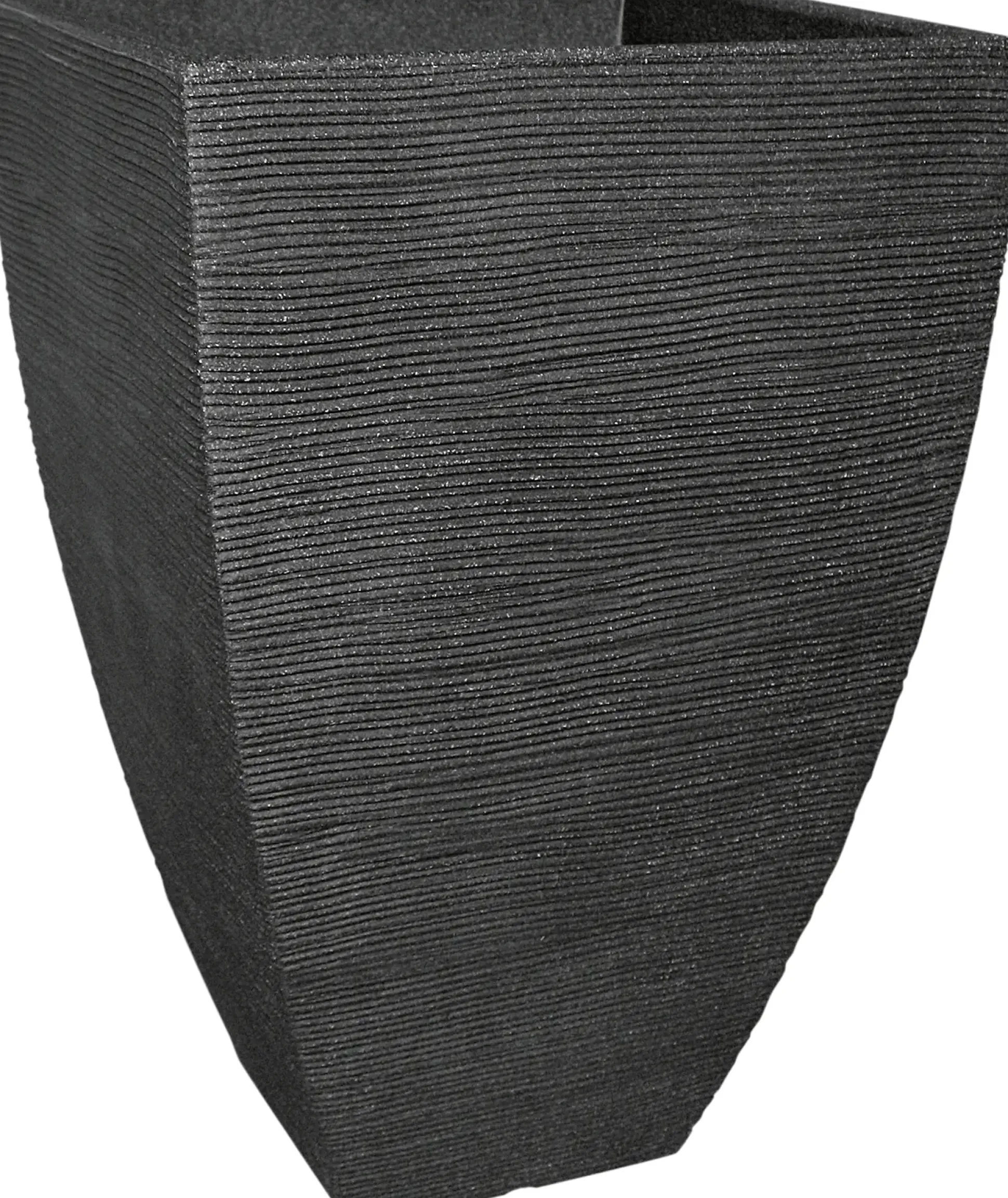 Geli Pflanztopf mit Rillen 40 x 40 x 60 cm anthrazit