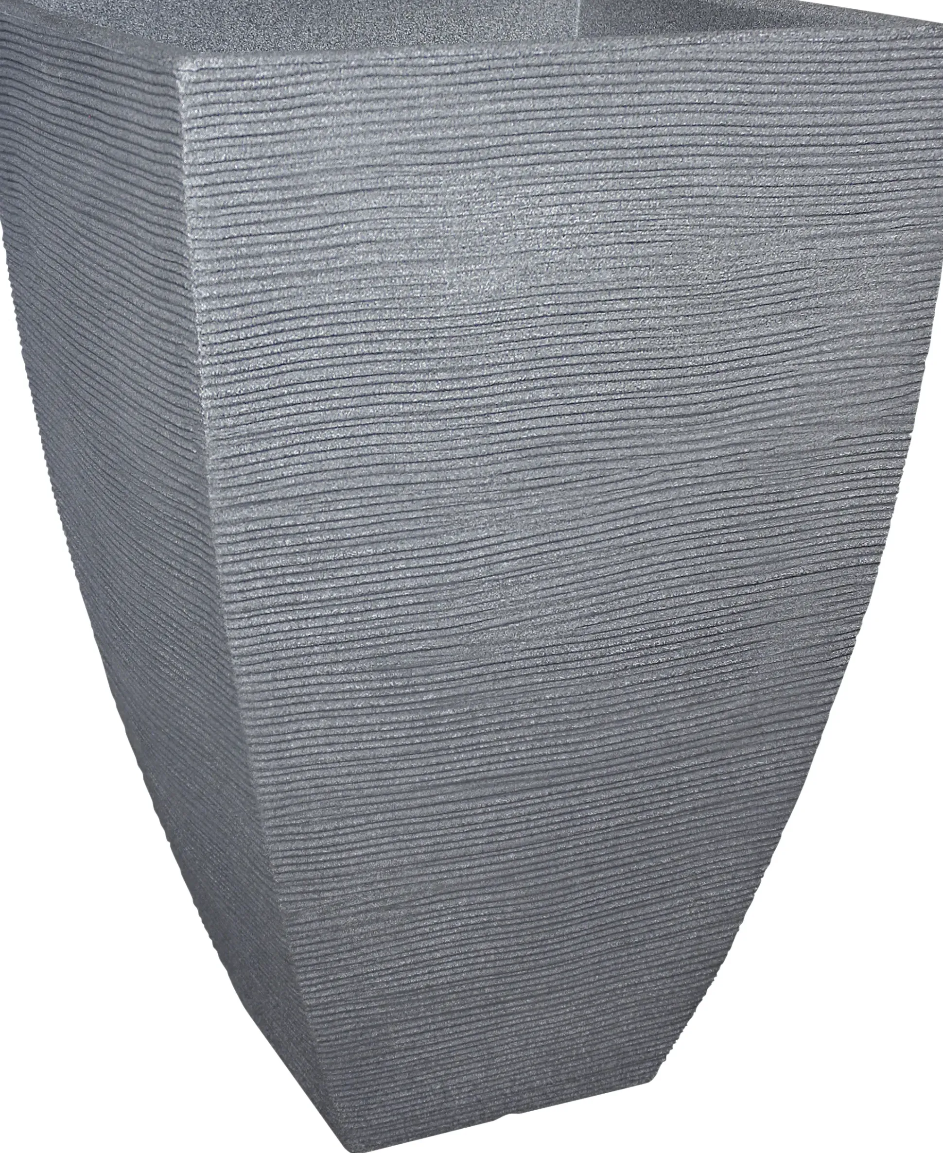 Geli Pflanztopf mit Rillen 40 x 40 x 60 cm betonfarbe