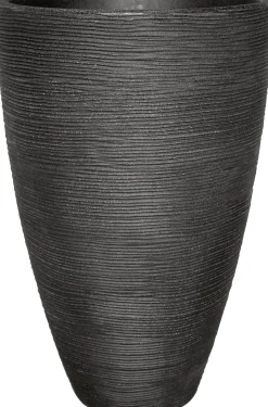 Geli Pflanztopf mit Rillen Ø 40 x 60 cm anthrazit