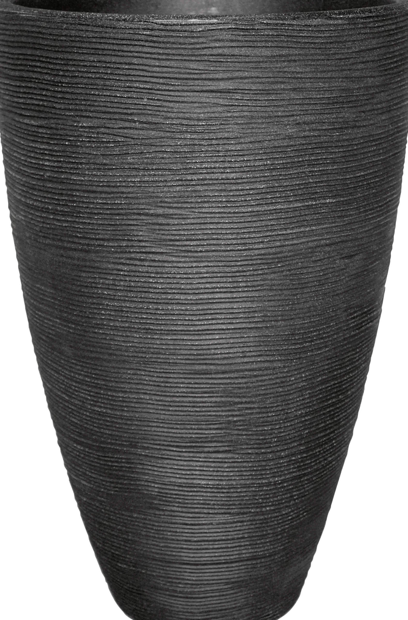 Geli Pflanztopf mit Rillen Ø 40 x 60 cm anthrazit