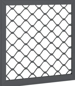 Globel Fenster-Set 1 62 x 62 cm anthrazit