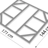 Globel Fundamentbodenrahmen 6 x 5 zu Gerätehaus Dream 65 und Lean To 56