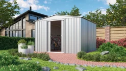 Globel Metallerätehaus Dream 1010 308 x 309 x 202 cm silber-metallic