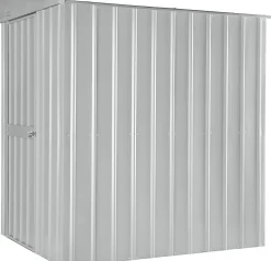 Globel Metallgerätehaus Lean-To 56 155 x 180 x 203 cm silber-metallic