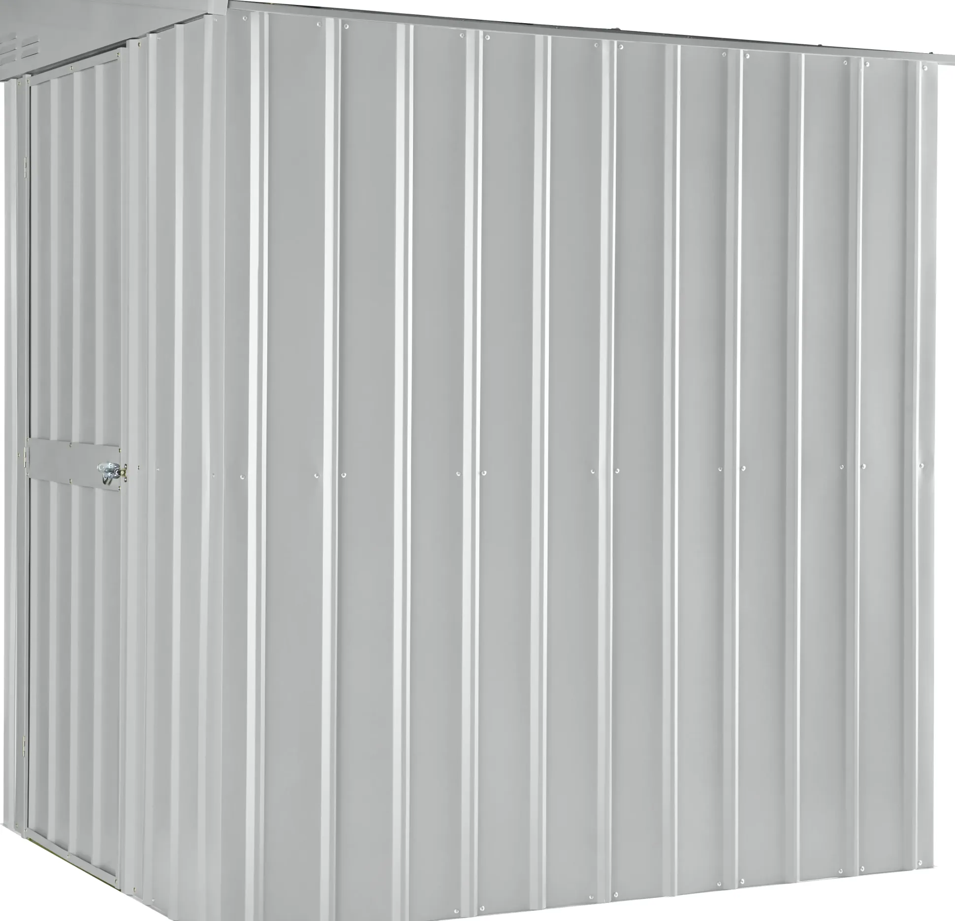 Globel Metallgerätehaus Lean-To 56 155 x 180 x 203 cm silber-metallic