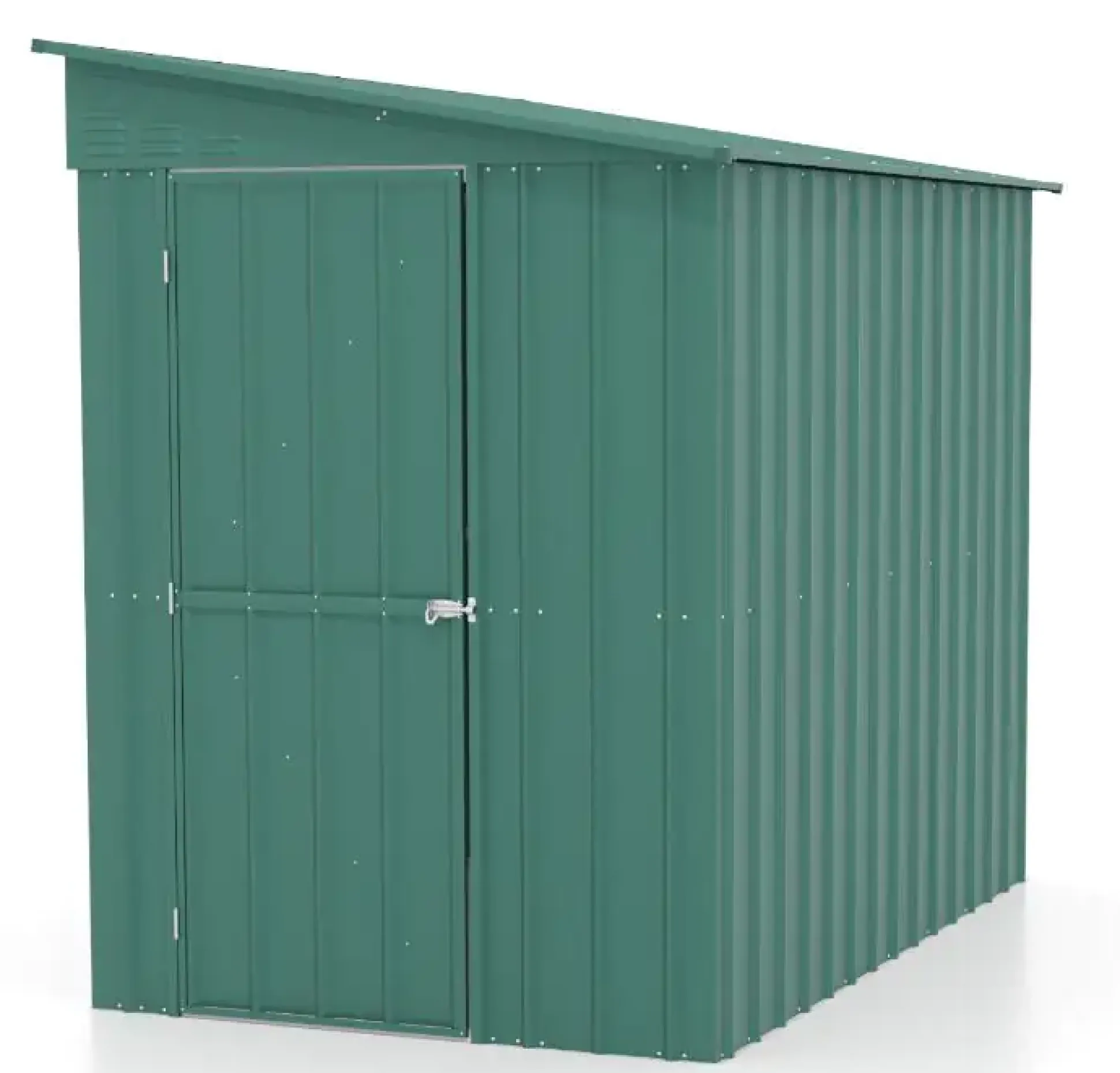Globel Metallgerätehaus Lean-To 58 155 x 242 x 203 cm jade