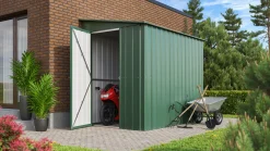 Globel Metallgerätehaus Lean-To 58 155 x 242 x 203 cm jade