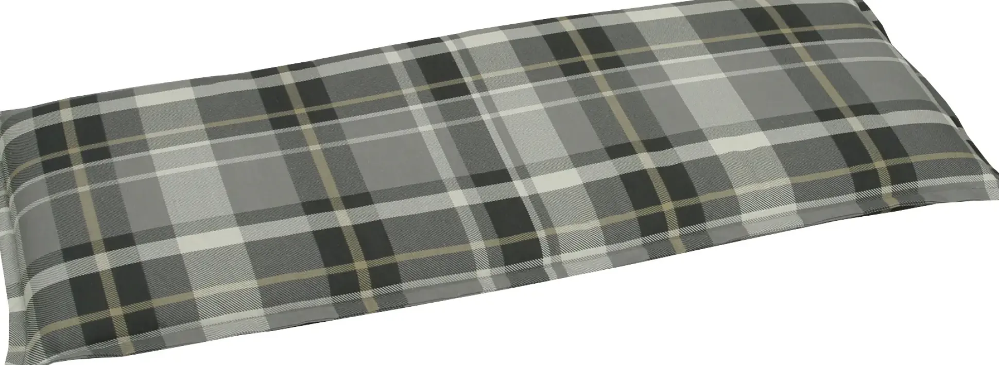 Go-De Bankauflage 115 x 48 x 6 cm grau-kariert