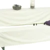 GO-DE Bierzeltgarnitur-Hussen weiß 220x50cm 220 x 50 x 42 cm, (50er Tisch)