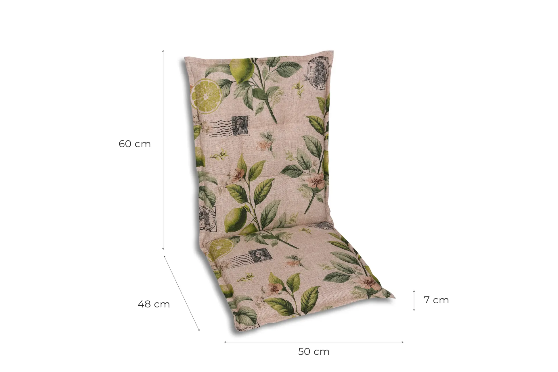 GO-DE Gartenstuhlauflagen mittellehner 108 x 50 x 7 cm sand