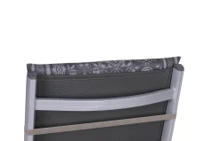 GO-DE Hochlehner-Auflage 118 cm x 48 cm x 5 cm, grau, anthrazit
