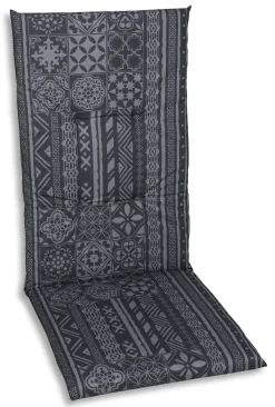 GO-DE Hochlehner-Auflage 118 cm x 48 cm x 5 cm, grau, anthrazit
