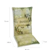 Go-De Hochlehner-Auflage 120 cm x 50 cm x 7 cm, grün beige gemustert