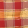 GO-DE Hochlehner-Auflage Classic 120 x 50 x 7 cm, rot kariert