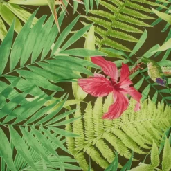 GO-DE Hochlehner-Auflage Dschungel 120 x 50 x 7 cm, grün
