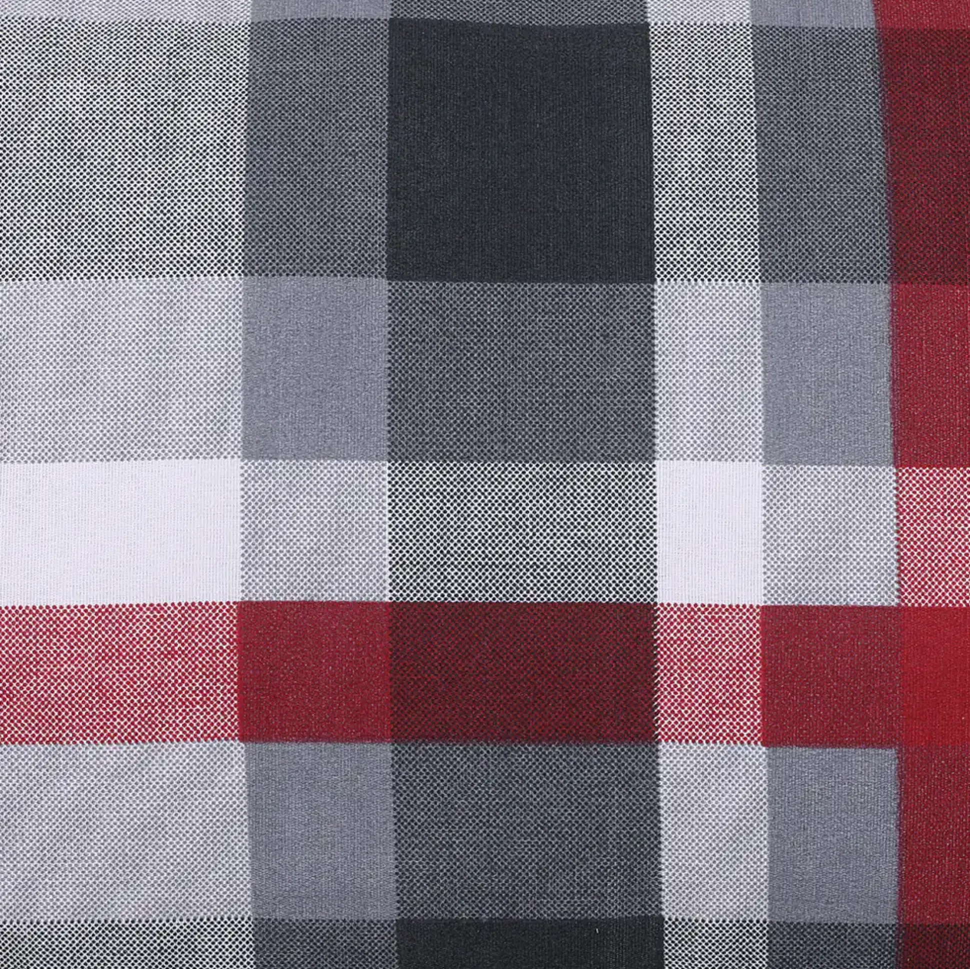 GO-DE Hollywood-Auflage 4-tlg. 50 cm x 180 cm x 8 cm, rot, karo rot