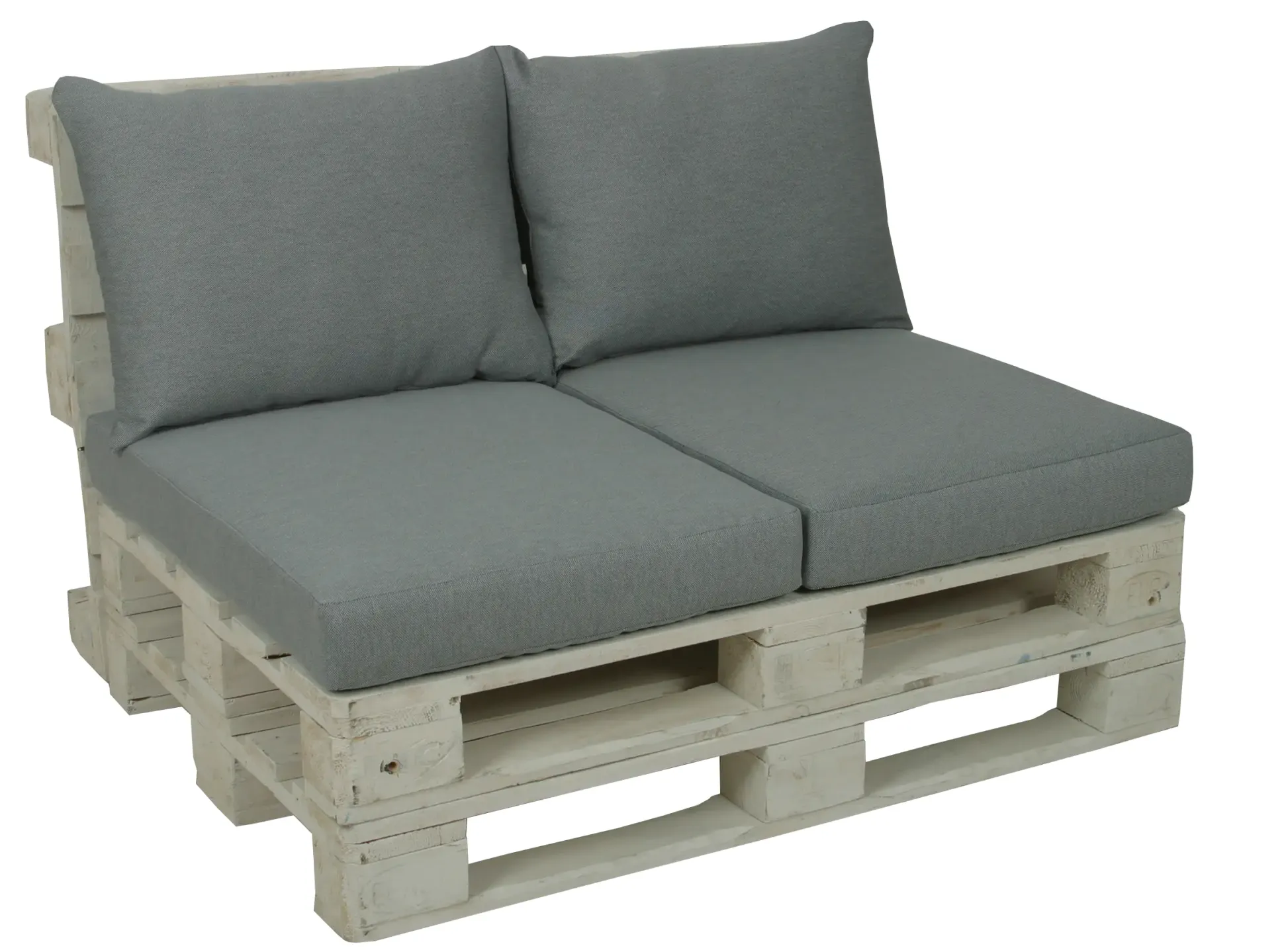 GO-DE Loungekissen-Set 80 x 60 x 12 cm, grau