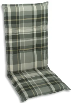 Go-De Mitellehner-Auflage 108 cm x 50 cm x 6 cm, grau-kariert
