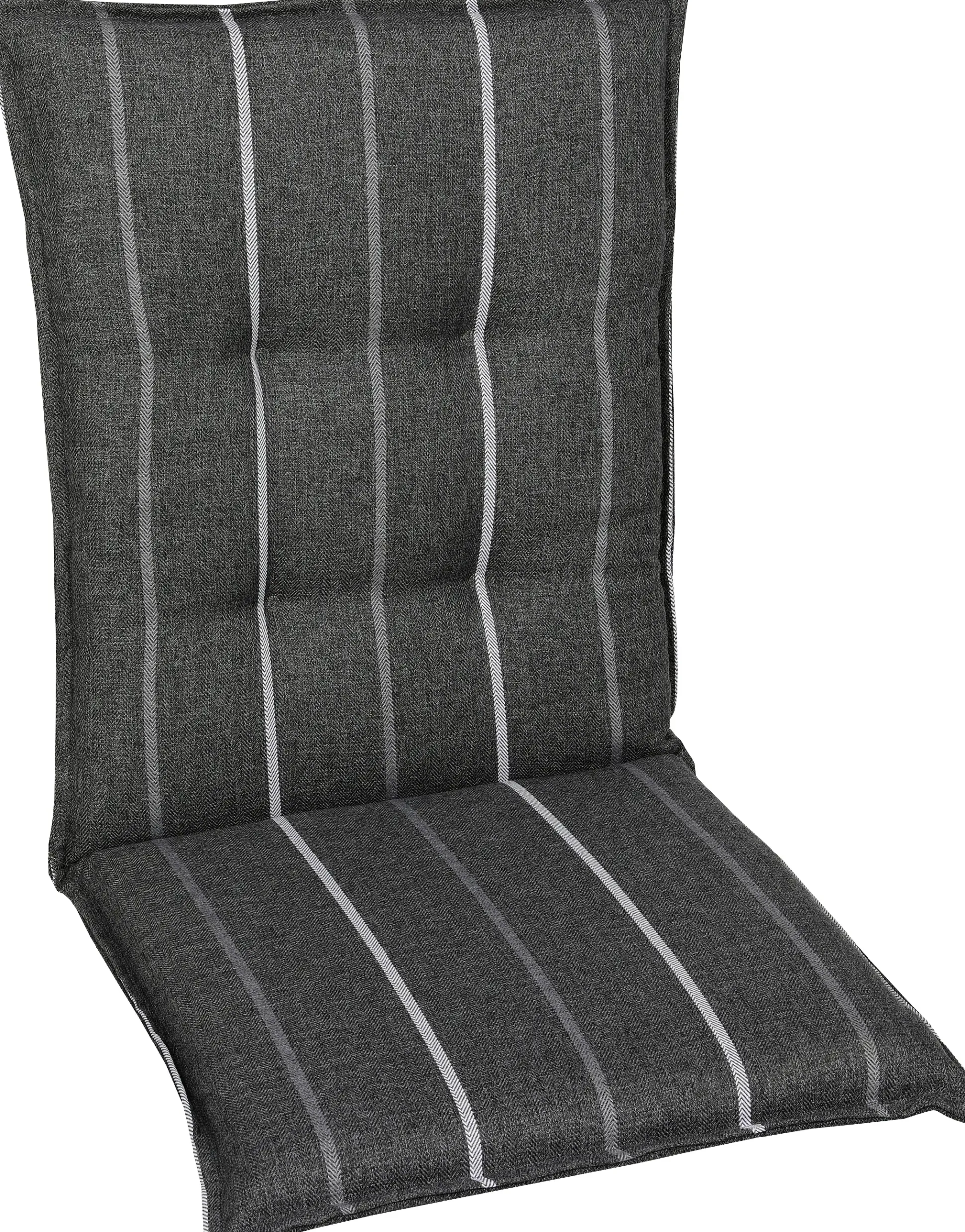 GO-DE Mittellehner-Auflage 108 cm x 50 cm x 7 cm, grau, anthrazit