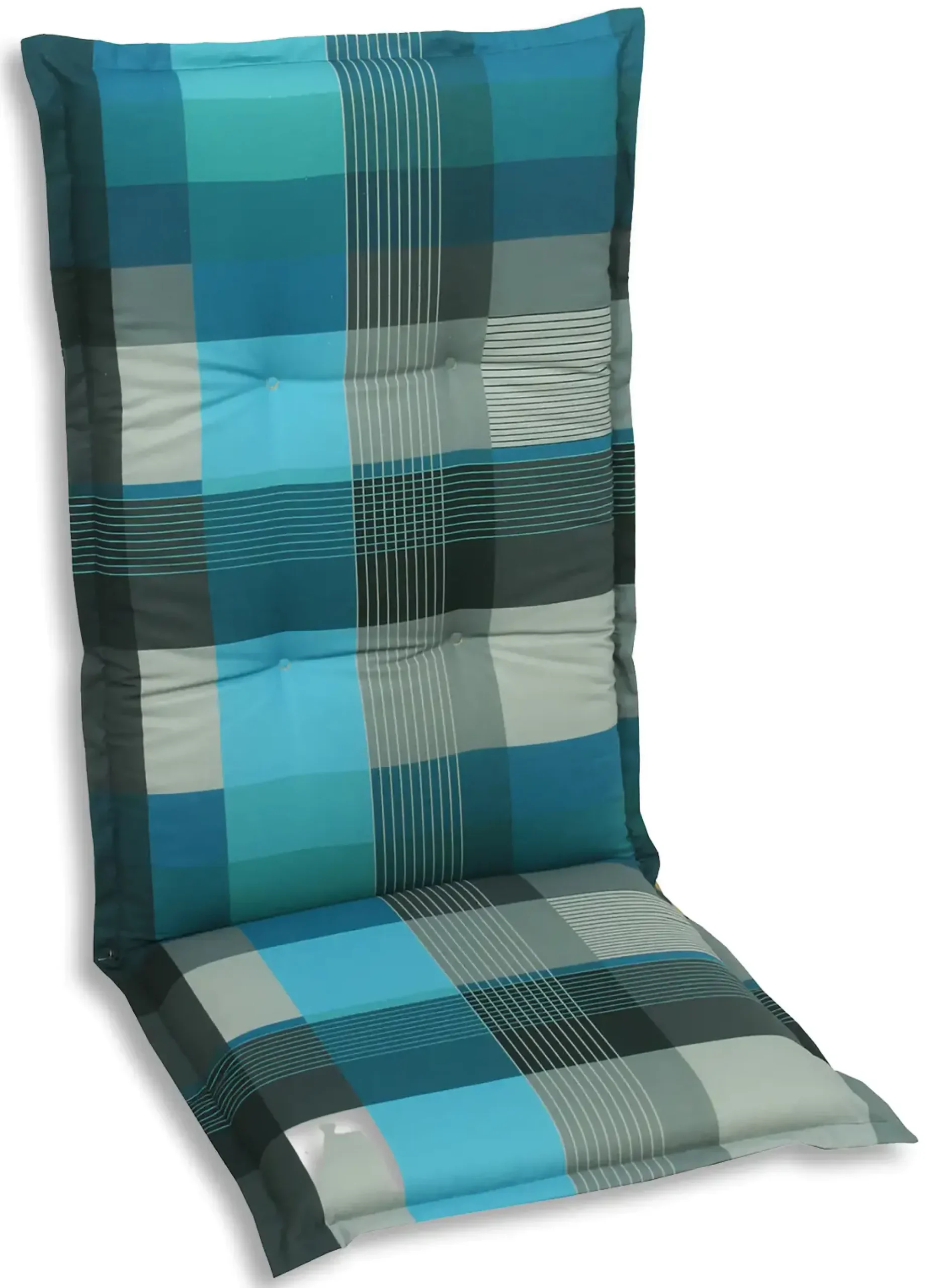 GO-DE Mittellehner-Auflage 108 cm x 50 cm x 7 cm, petrol grau