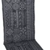 GO-DE Mittellehner-Auflage 108 cm x 48 cm x 5 cm, grau, anthrazit