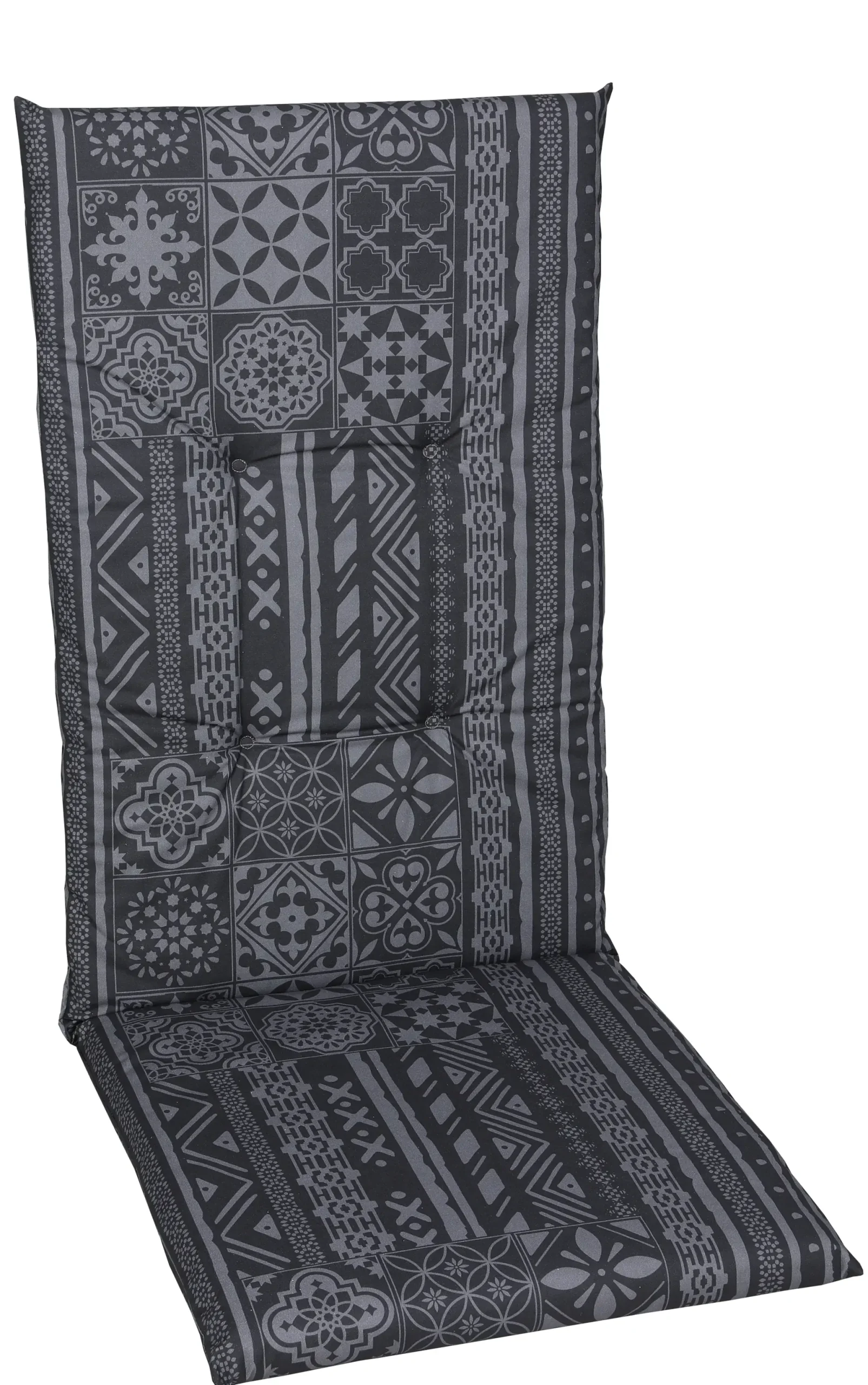 GO-DE Mittellehner-Auflage 108 cm x 48 cm x 5 cm, grau, anthrazit