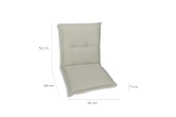 GO-DE Niederlehner-Auflage 100 cm x 50 cm x 7 cm, beige