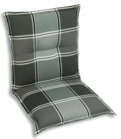 GO-DE Niederlehner-Auflage 100 x 50 x 9 cm, grau kariert